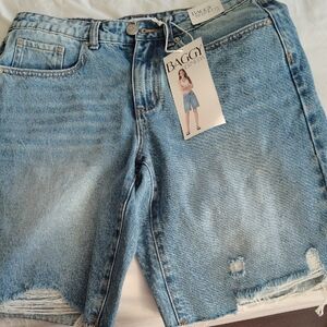 Baggy Women's Blue Denim Shorts